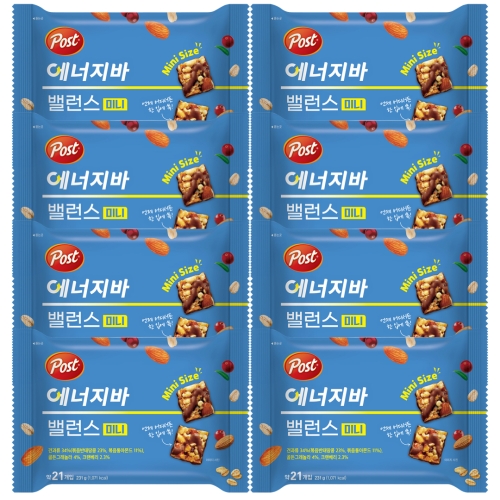 동서식품 포스트 에너지바 밸런스 미니 231g (8개)_이미지