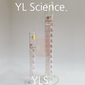 모던교재 YLS  10ml ~ 300ml 국산 유리 메스실린더  동성  Measuring Cylinder Graduated Cyli..