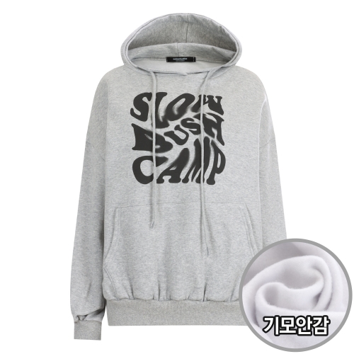 FW 국산 방한 슬로우 기모 후드 티셔츠 ODA-WSH-20131-블랙