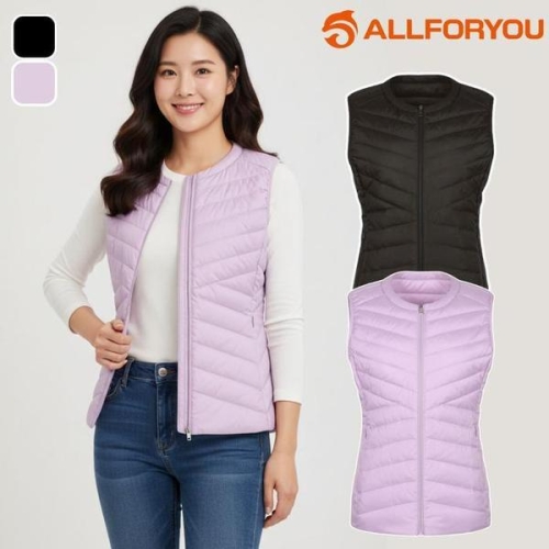 조끼 베스트 경량 패딩 라운드 빅사이즈 여성 S46122928