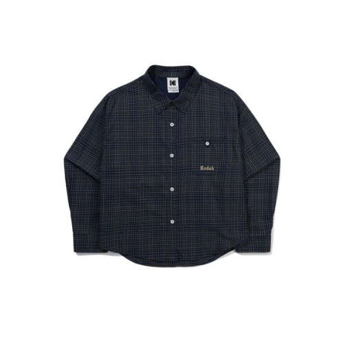 코닥 체크 세미크롭 윈드 셔츠 우먼 NAVY K5322RWT11NVY 255161_이미지