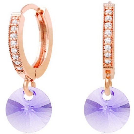 미니아트 14K 골드핀 스와로브스키 크리스탈 원터치링 귀걸이 RS184