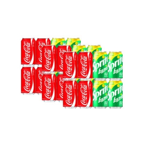 코카콜라음료 코카콜라 355ml 12개 + 스프라이트 355ml 12개 (1개)