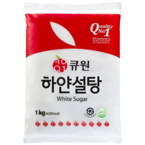큐원 하얀설탕 1kg이미지입니다. 누르면 해당 게시물로 새창이동합니다.