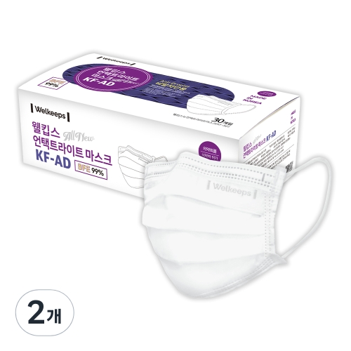 웰킵스 뉴 언택트 라이트 마스크 KF-AD 대형 (60매)_이미지