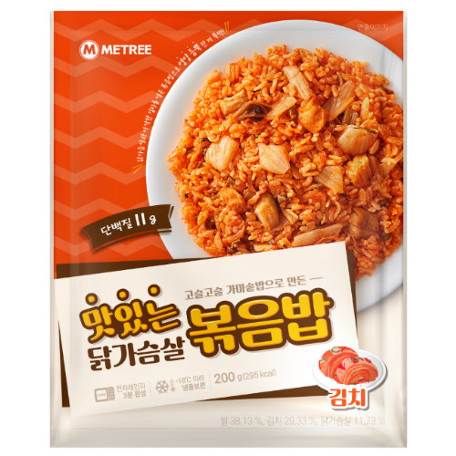 미트리 맛있는 닭가슴살볶음밥 김치 200g (8개)_이미지