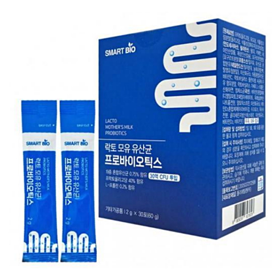 스마트바이오 락토 모유 유산균 프로바이오틱스 30포 (1개)