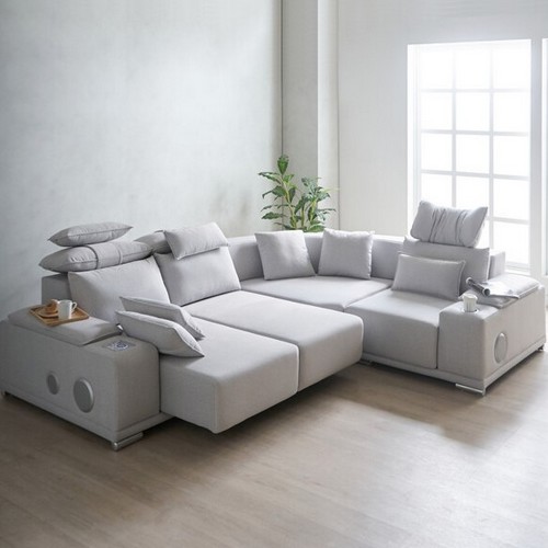 에보니아  루엔 고급형 모션 슬라이딩 패브릭 소파 5인용 (일반형)