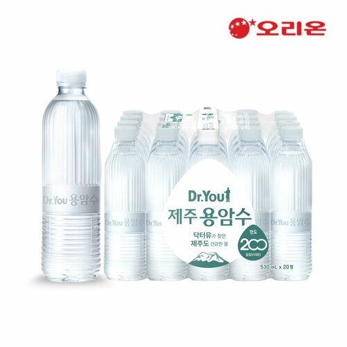 오리온 닥터유 제주 용암수 무라벨 530ml (20개)_이미지