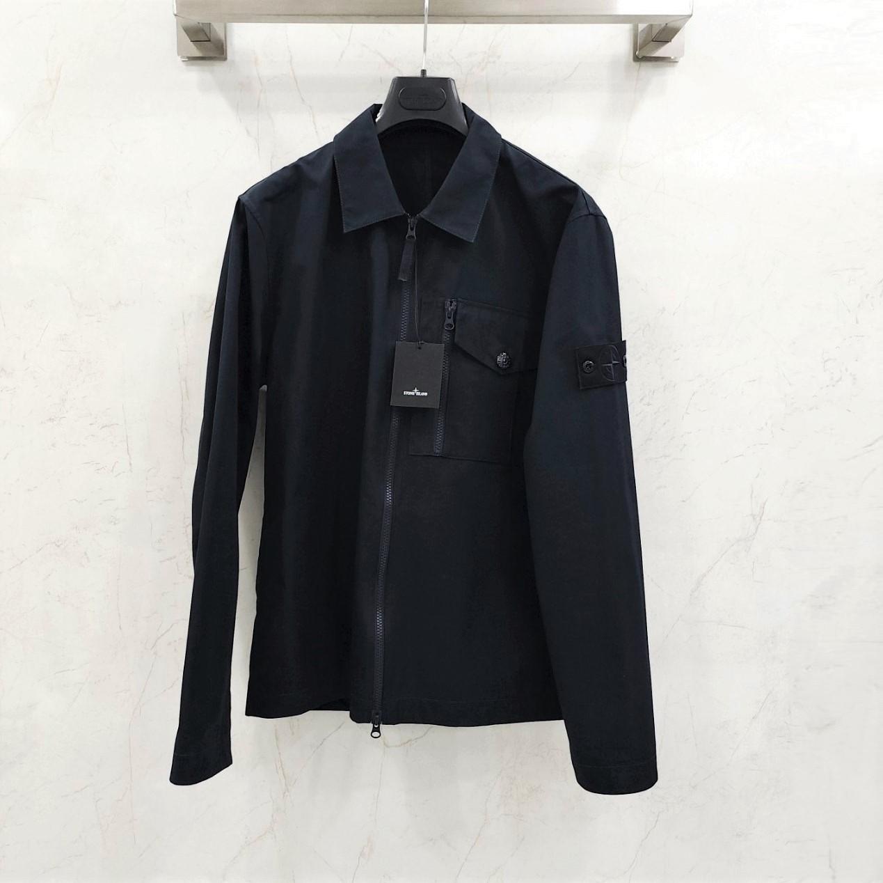 스톤아일랜드 럭스유 L 고스트 코튼 오버 셔츠 자켓 K1S151200007