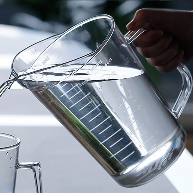 안깨지는 PC 계량컵 2000ml 2리터