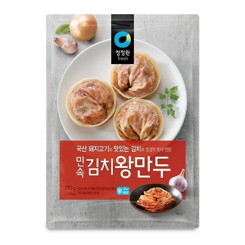 민속 김치 왕만두 770g