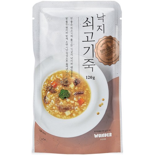 더주스 원더푸드 낙지 쇠고기죽 120g (1개)_이미지