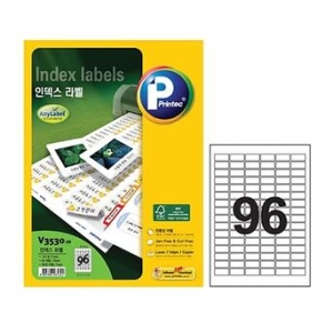 프린텍 인덱스 라벨 V3530 (100매)_이미지