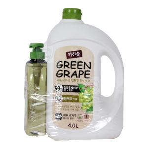 무궁화 키친솝 그린그레이프 주방세제 4L + 700ml[1세트]