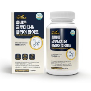  올바른영양 뉴트리너스 글루타치온 클리어 화이트 600mg 60정 [1개]
