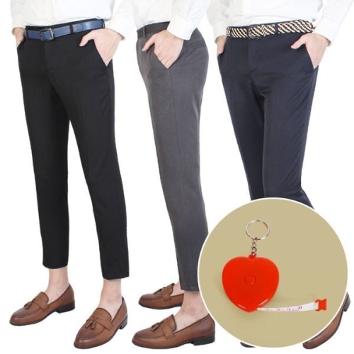 필골드 정장바지 슬랙스 춘추 팬츠3종n줄자set D20 남성 9부_WFJHS87