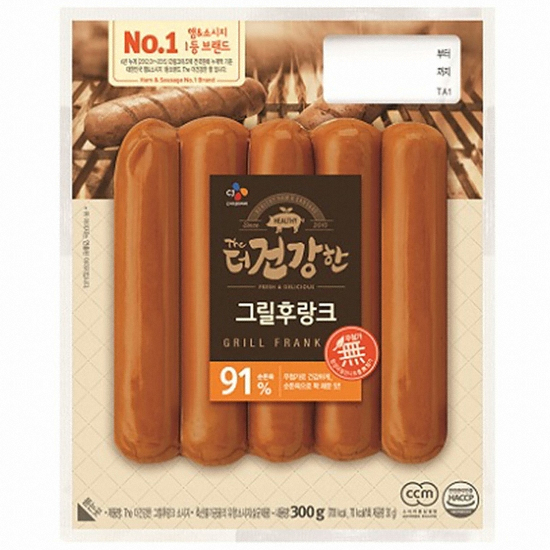 CJ제일제당 더 건강한 그릴후랑크 300g이미지입니다. 누르면 해당 게시물로 새창이동합니다.