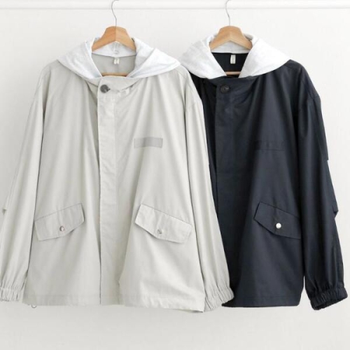 강물처럼 빅사이즈아우터 T970L603 별별오버스냅후디사파리 BN_이미지