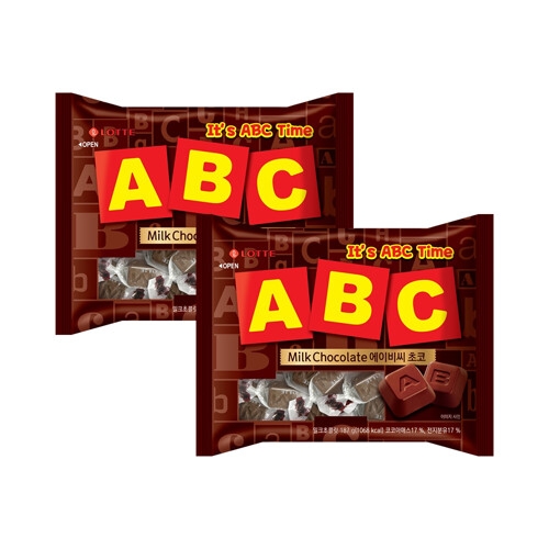 롯데제과 ABC 초콜릿 187g (2개)_이미지