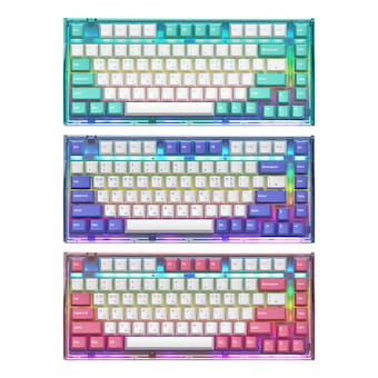 앱코 AG75W 가스켓 마운트 유무선 블루투스 기계식 로즈 핑크