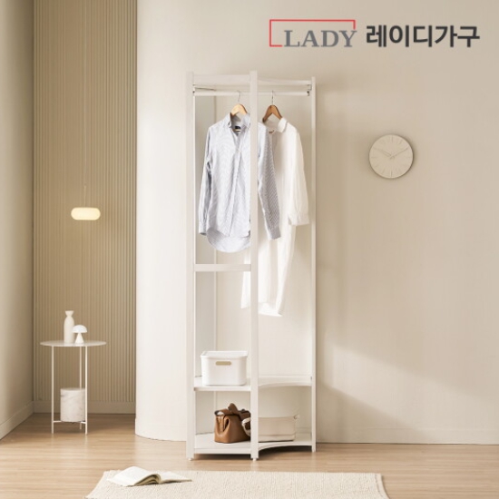 레이디가구 에어랙 철제 드레스룸 코너장 680이미지입니다. 누르면 해당 게시물로 새창이동합니다.