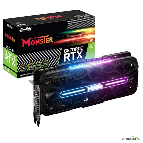 이엠텍 HV 지포스 RTX 3090 BLACK MONSTER OC D6X 24GB