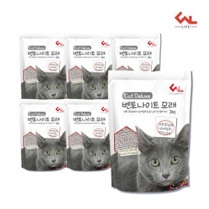 씨엔앨라이프 프리미엄 벤토나이트 모래 베이비파우더향 3kg (6개)