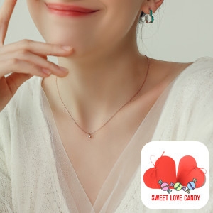 헤스티아 SWEET LOVE CANDY 패키지/ 당신이 있어 빛나는 오늘 목걸이+핑크+쇼핑백 HXRD-50203_이미지
