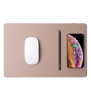 브로스앤컴퍼니 파우트 HANDS3 PRO 무선고속충전 마우스패드 [더스트그레이]