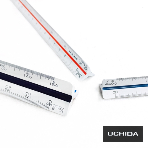 우찌다 삼각 스케일 자/제도용축척자/제도용스케일자