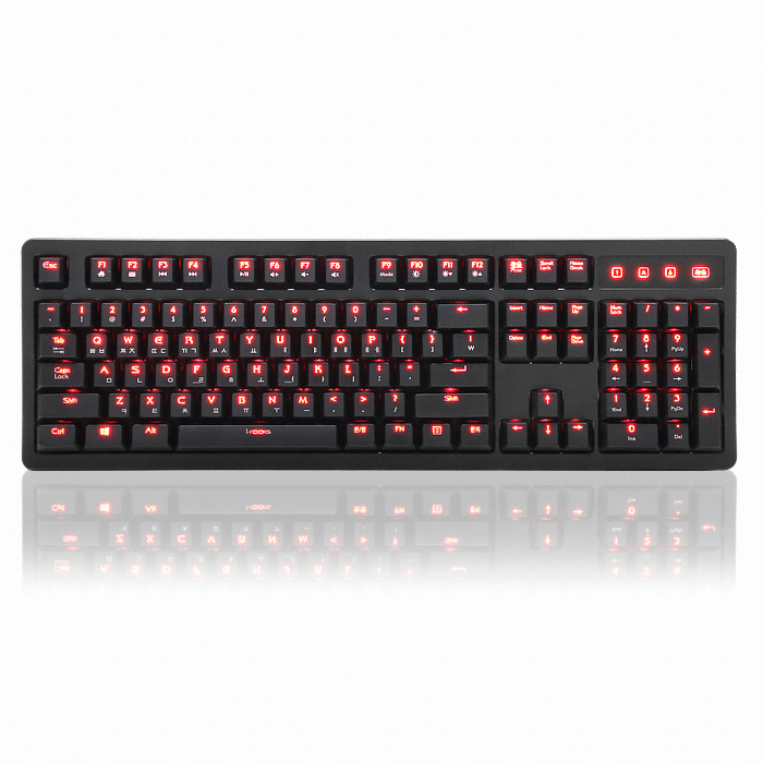 i-rocks K10M LED Mechanical Keyboard (레드 LED, 청축)_이미지