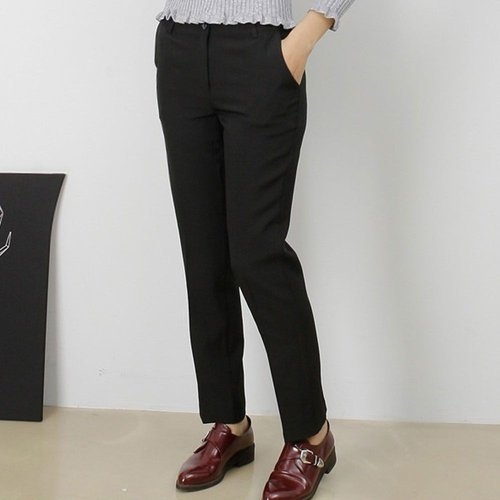 일자통핏 슬림 슬랙스 팬츠 여성 데일리팬츠 오피스룩 WEED4FF