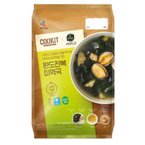 CJ제일제당 쿡킷 비비고 완도 전복 미역국 796g (2개)_이미지