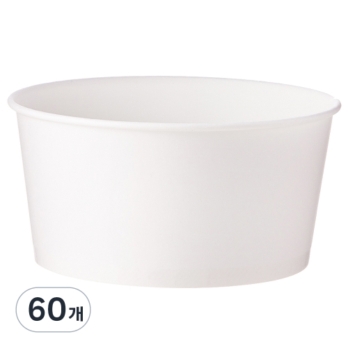 탐사 고평량 무인쇄 종이용기 520ml (60개)