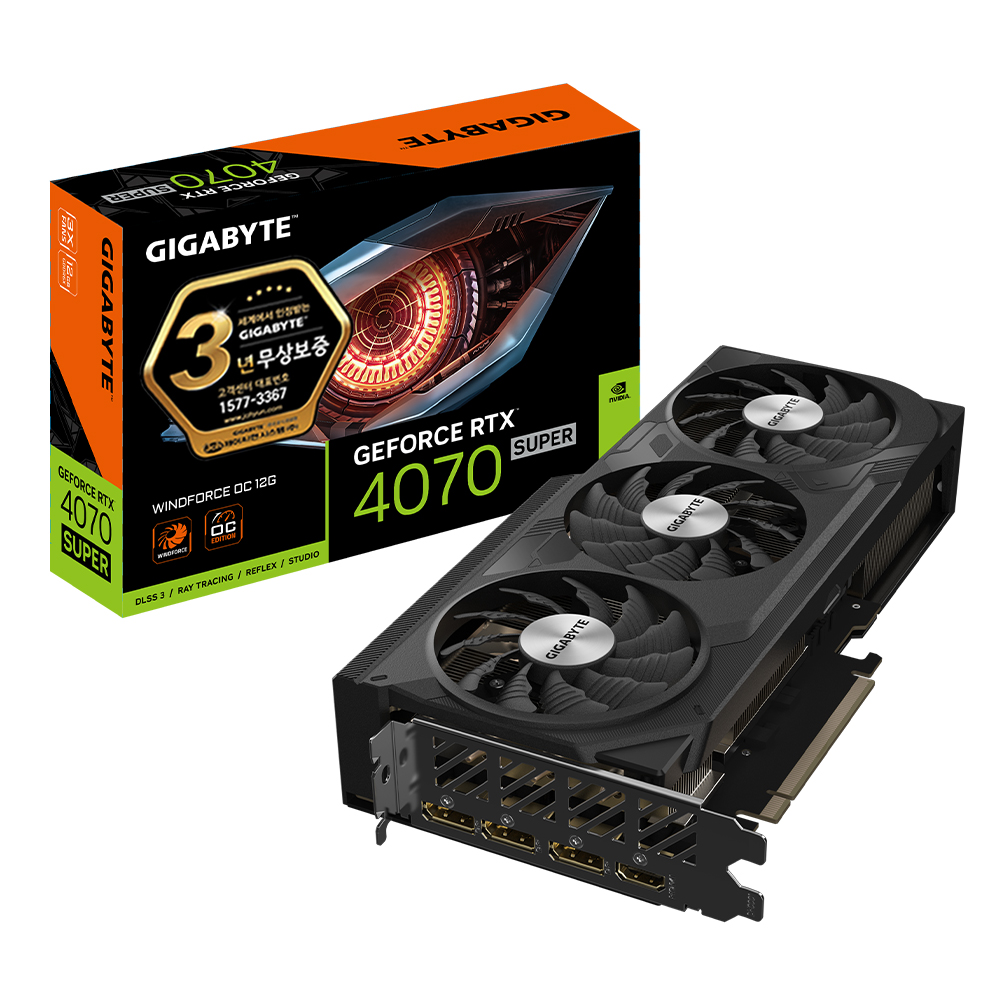 GIGABYTE 지포스 RTX 4070 SUPER WINDFORCE OC D6X 12GB 제이씨현_이미지