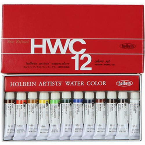 홀베인 HWC 수채화물감 5ml 해외구매 (12색)_이미지