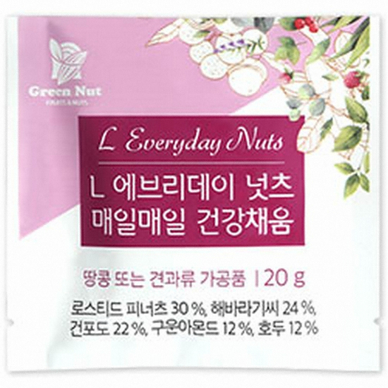 동우농산 그린너트 엘 에브리데이 넛츠 매일매일 건강채움 20g (100개)