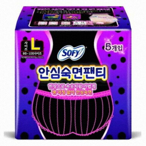 쏘피 안심숙면팬티 대형 L 5개 (6팩(30개))_이미지