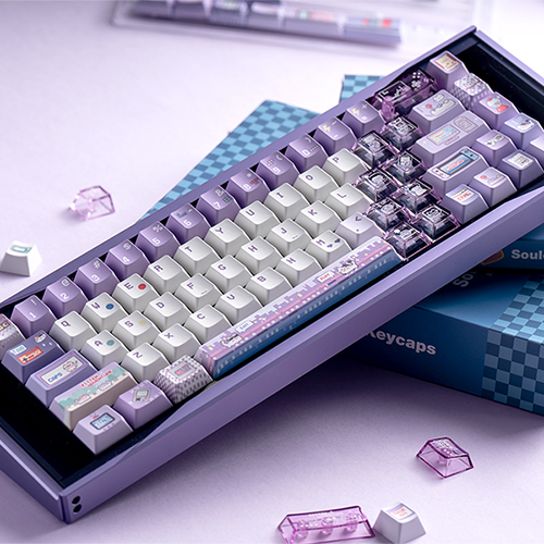 SPM Soulcat 고함량 PBT 염료승화 영문 키캡 167키 아케이드 고양이_이미지