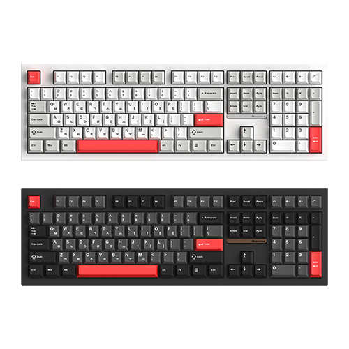 주연테크 긱스타 GKG108 유무선 기계식 화이트 (선셋)_이미지