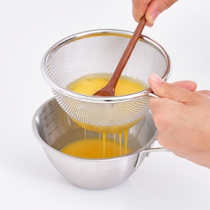 리본제이 스테인리스 뉴 미니 숏핸들 믹싱볼 채반 세트 (500ml)_이미지