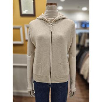 BCBG 세이브존01 울 블랜드 집업 후드 베스트 B6A1K501_ 1 S47733522_이미지