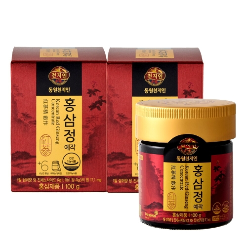 천지인 6년근 홍삼정 예작 100g (2개)