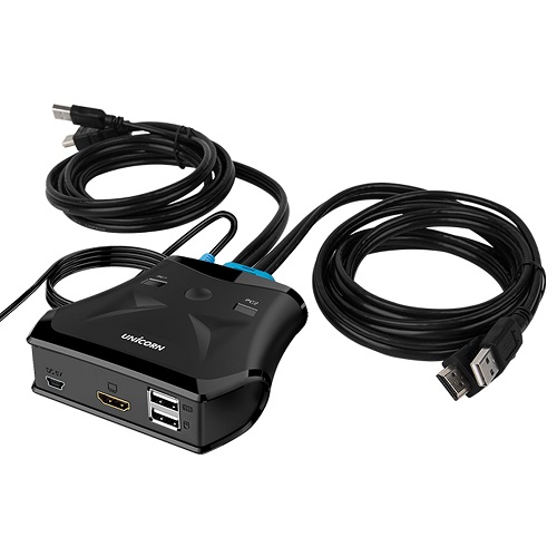 서진네트웍스 UNICORN 2:1 HDMI <b>KVM</b> <b>스위치</b> (<b>KVM</b>-200HDMI)