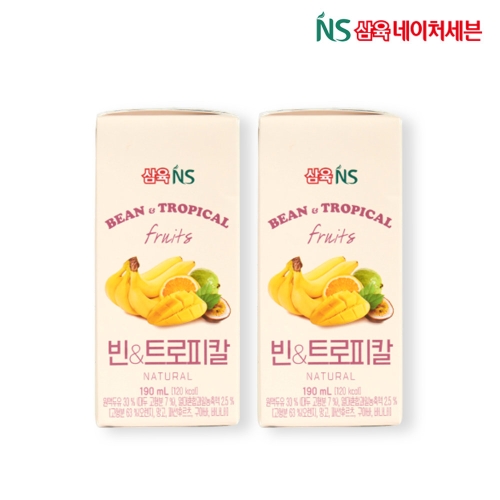 삼육네이처세븐 빈&트로피칼 두유 190ml (48개)_이미지