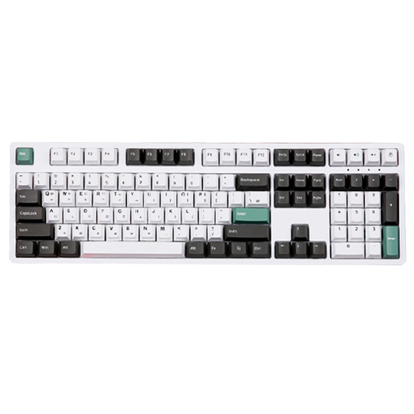 몬스타 몬스타기어 닌자108PRO 유무선 수제풀윤활 기계식 화이트 (흑임자라떼, 폭스테일)