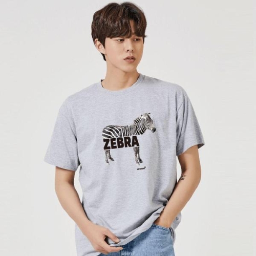 얼룩말 ZEBRA 그래픽 캐쥬얼 반팔티 W7DD626
