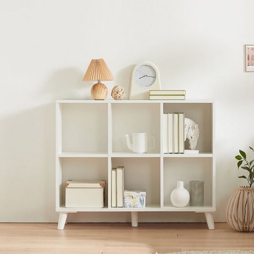 리아즈하우스 E0 미셀 6칸 세로형 책장 710_이미지