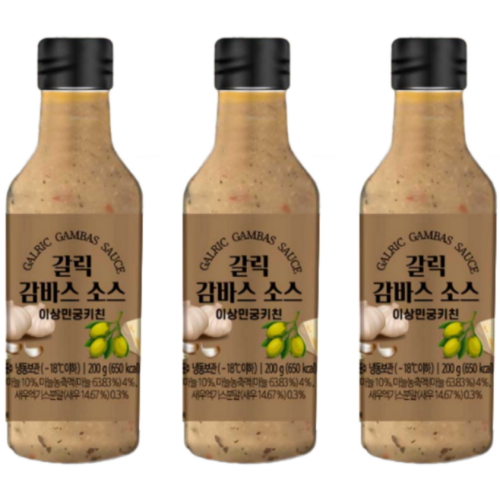 궁키친 이상민 갈릭 감바스 소스 200g (3개)_이미지